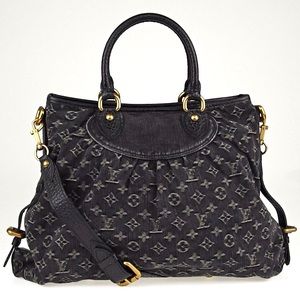 🌟LIKE NEW🌟 CELEBRITY DENIM LOUIS VUITTON BAG GM